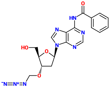 (image for) MC010614 N6-Benzoyl-3'-O-(azidomethyl)-2'-deoxyadenosine